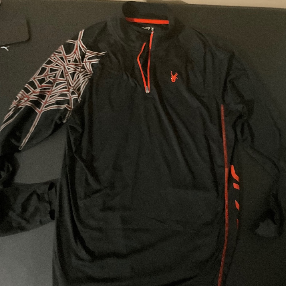 Spider Zip Pullover long sleeve